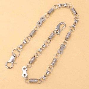 Chaîne de taille en acier inoxydable unisexe, chaîne de corps pour la danse de rue, style hip-hop, design à maillons à ressort - Product Image 3