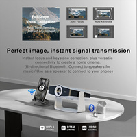 Projecteur Android 14 d'usine, Miracast, Airplay, mise en miroir sans fil, 8000 lumens, mise au point automatique, vidéo Full HD 1080P