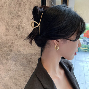 Eleganti Orecchini a Cerchio Geometrici per Donne, Gioielli Chic in Stile Francese per l'Ufficio - Product Image 6