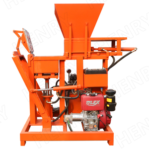 Hr2-25 mobile diesel entièrement automatique 2 pièces un moule Machine de fabrication de briques à emboîtement terre/argile Machine de fabrication de briques - Product Image 3