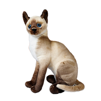 Peluche chaton mignon pour enfants et filles, coussin en forme de chaton avec rembourrage en coton PP pour soulager le stress et apaiser, cadeau