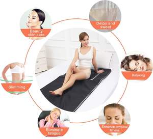 <span class=keywords><strong>ผ้า</strong></span>ห่มซาวน่าอินฟราเรดแบบเย็บติดกัน สำหรับใช้ในบ้านช่วงฤดูหนาว ช่วยผ่อนคลายและล้างสารพิษ 176 องศาฟาเรนไฮต์ ตั้งเวลาได้ 20-60 นาที ขนาด <span class=keywords><strong>6</strong></span> <span class=keywords><strong>ฟุต</strong></span> x 2.65 <span class=keywords><strong>ฟุต</strong></span> ผลิตจากผ้าฝ้าย <span class=keywords><strong>ซัก</strong></span>เครื่องได้ - Product Image 6