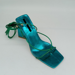 Zapatos de tacón grueso azul <span class=keywords><strong>para</strong></span> mujer, sandalias sexys <span class=keywords><strong>para</strong></span> novia, gran oferta, <span class=keywords><strong>verano</strong></span> <span class=keywords><strong>2022</strong></span> - Product Image 2