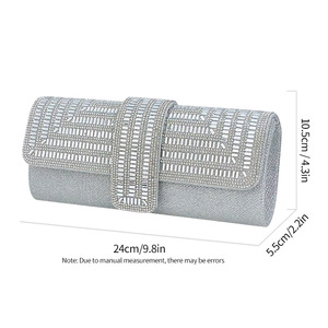 Venta Directa de Fábrica: Bolso de Noche Tipo Clutch con Tres Descuentos, Bolso de Hombro de Lujo con Cadena para Mujer - Product Image 6