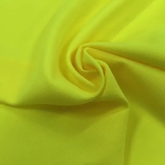 Желтая ткань, домашний текстиль, 93 полиэстер, 7 спандекс, жаккардовая желтая ткань с блестками, флуоресцентная красящая ткань для платья из полиэстера