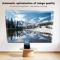 Projecteur vidéo portable intelligent Android 12.0 au design unique, leader du marché, HD 720P LED/LCD, 5000 lumens, haut-parleurs intégrés