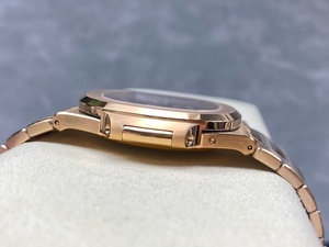 Nuevo reloj de pulsera mecánico automático de lujo para hombre - Reloj de pulsera multifunción con fase lunar estilo oro rosa - Product Image 2