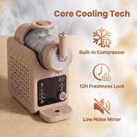 Machine à desserts glacés de luxe compacte MODEL-P003, sorbetière à glace molle, stockage à froid 12H, faible bruit, certifiée CE