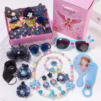 Lot de 28 accessoires pour cheveux pour bébés et enfants, directement de l'usine : pinces à cheveux, barrettes princesse mignonnes, miroir et anneaux pour cheveux – Idéal comme cadeau