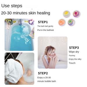 Fabrika stok sınır ötesi şekilli meyve patlama banyo Fizzies çilek ananas dondurmalı pasta banyo tuz topu - Product Image 2