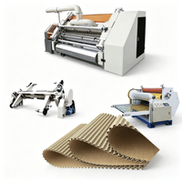 Machine automatique de fabrication de carton ondulé simple face 2 plis, machine de fabrication de carton ondulé simple face à cannelures