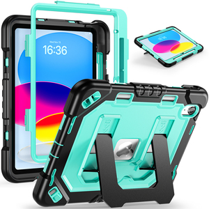 Étui de tablette robuste résistant aux chocs pour <span class=keywords><strong>iPad</strong></span> 11 2025 A16 Étui pour <span class=keywords><strong>iPad</strong></span> 10e génération 10,9 pouces avec protection antichoc - Product Image 1