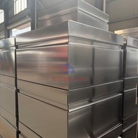 Fabrication sur mesure de conduits d'air carrés en acier galvanisé et inoxydable OEM ODM pour la ventilation CVC
