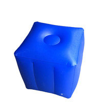 Tabouret de voyage rond en plein air siège repose-pieds portable intérieur pouf tabouret gonflable
