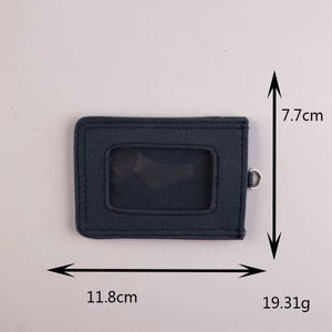 INS Style Unisex Canvas Card <b>Holder</b> with DIY Name Slot Korean-Style Credit Card <b>Wallet</b> for Women - Product Image 5