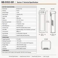 Batterie intelligente 7100mAh compatible avec Autel EVO II Pro 6K/8K, Dual 640T, RTK, Enterprise - Batterie de vol pour drone 82Wh avec BMS