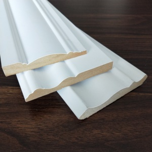 Plinthe moderne en bois massif moulée en MDF <span class=keywords><strong>blanc</strong></span> PU PS plinthe moulée pour application hôtelière - Product Image 6