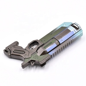 Xinrui nuevo diseño Apexes Legend 13cm Mini pistolas modelo de juguete Auto Press-expulse pistolas juguete azul Metal Craft para niños o adultos regalo - Product Image 3