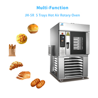 Horno Rotatorio de Convección a Gas JH 5R de 5 Bandejas, Calentamiento Rápido en 12 Minutos para Pizza, Bagel, Donut, Pequeña Fábrica