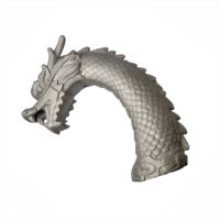 Statue de dragon et phénix en bronze moulé, sculpture artistique en métal à vendre