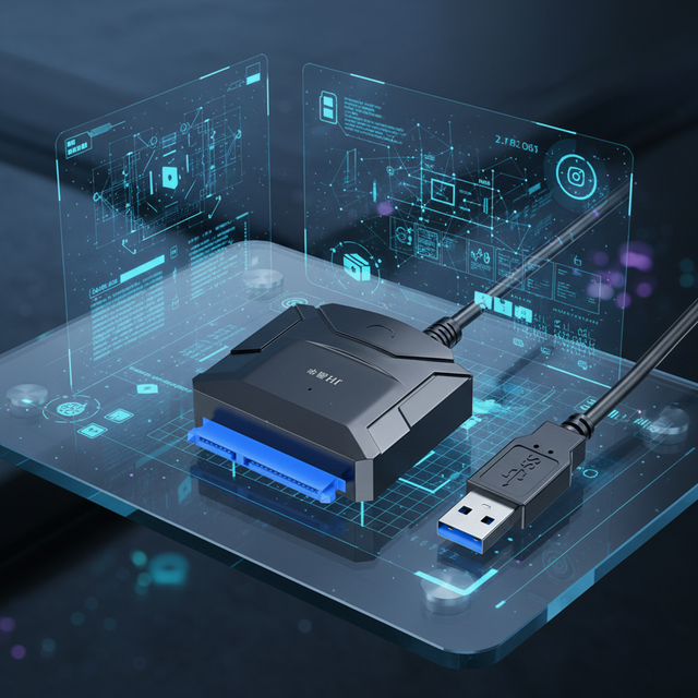 Wholesale Professional SATA to USB 3.0 Cable Adapter 2.5 / 3.5 Inch SSD Hard Drive Expanding Connector