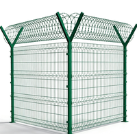 Clôture en treillis soudé galvanisé à chaud, tissage hollandais, modèle personnalisable, panneau de clôture de sécurité thermolaqué pour aéroport