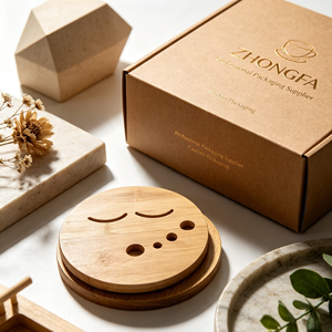 Bandeja Redonda Personalizada de Madera de Haya de 600 mm de Diámetro con Acabado Liso y Recubrimiento Natural, Bandeja Ecológica para Servir, Suministro Directo de Fábrica - Product Image 3