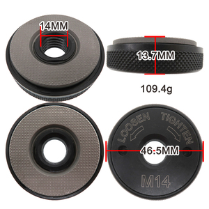 46.5mm rond autobloquant plaque de pression noir à dégagement <span class=keywords><strong>rapide</strong></span> meuleuse d'angle bride écrou M14 pour accessoires d'outils de meuleuse d'angle - Product Image 2