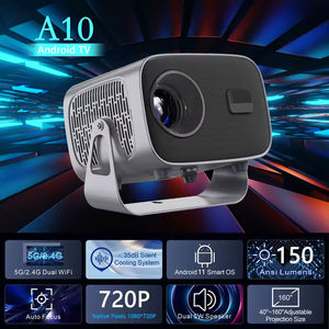 Projecteur WiFi portable d'extérieur 200 ANSI Lumens 3D avec télécommande et batterie intégrée pour cinéma maison - Product Image 2