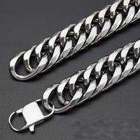 Chaîne cubaine en acier inoxydable 304 pour hommes, bijoux de fête hip-hop, accessoires, vente en gros en vrac