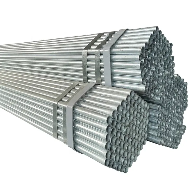 Greenhouse steel tube Galvanized steel pipe Hot Dip galvanized tube price galvan pipe Welded steel hollow pipe price