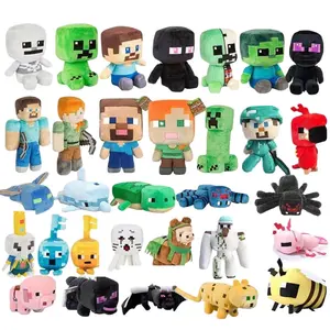 My world doll coolie afraid Pink Pig Zombie Man Tiger Cat Spider Endershadow dragon plush toy doll