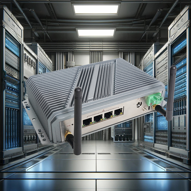 Ce-Leren J1900 J4125 Fanless Embedded Mini PC Industrial Mini Server Firewall Pfsense VPN Router Desktop Computer VPN Stock