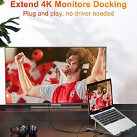 Hub USB-C 8-en-1 avec support pour ordinateur portable, support métallique, 8 ports USB 3.1, alliage d'aluminium, compatible HDMI 4K, station d'accueil réglable
