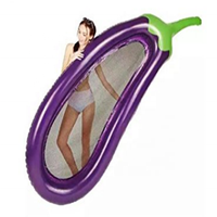 Flotteur d'eau de plage Aubergine bouée maille hamac d'eau gonflable violet aubergine piscine flotteurs pour adulte