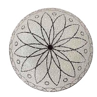 Abat-jour de plafonnier en verre givré de style européen moderne avec fixation en surface, disponible en tailles de 20 à 50 cm