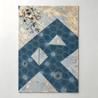 Tapis de prière rectangulaires en polyester tissé, style abstrait moderne, pour salon, vente en gros