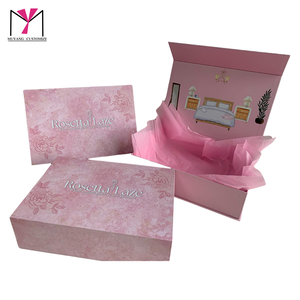 2026 MUYANG High Quality <b>pink</b> Fancy Wig <b>Box</b> Packaging Customized Logo - Product Image 2