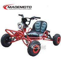 Kart électrique monoplace 2000W pour parc d'attractions, batterie lithium 48V, transmission par chaîne, buggy tout-terrain