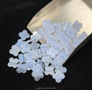 <span class=keywords><strong>Viola</strong></span> Calcedonio Naturale <span class=keywords><strong>Agata</strong></span> Trifoglio 12 millimetri Pietre Sciolte per Clover Set - Product Image 1