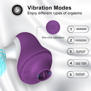 G Spot Clitoral Sucking Vibrator, Licking Tongue Vibrator Sex Yoys for Women Nipple <strong>Breast</strong> Stimulator Adult Masturbator - Product Image 2