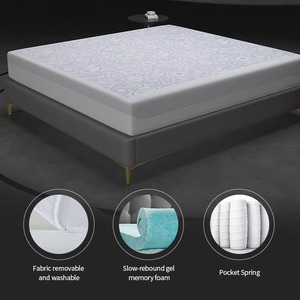 <span class=keywords><strong>Matelas</strong></span> hybride King Size par Sleepwell, ressorts ensachés, avec <span class=keywords><strong>un</strong></span> soutien confortable et doux, housse orthopédique amovible, pliable - Product Image 2
