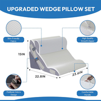 SUREWALHOME Oreiller de lit en gros Oreiller de lit en mousse à mémoire de forme personnalisé pour les jambes arrière et le soutien des genoux