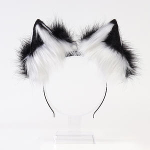 Bandeau d'oreille d'animal en peluche rechargeable Cosplay oreilles de renard réalistes détachables oreilles mobiles enfants élégants - Product Image 4