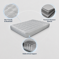 Lit gonflable double automatique personnalisé, matelas pneumatique en toile épaissi et surélevé pour le camping et la maison