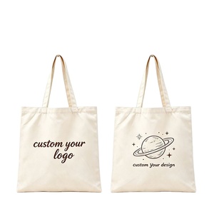 Double Side Print Custom Canvas <b>Tote</b> Bag Reusable <b>Tote</b> with Custom Logo & Design for School Daily <b>Travel</b> - Product Image 1
