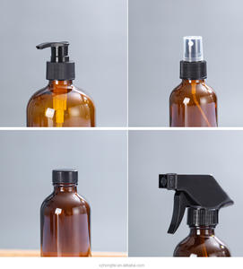 Bottiglie in Vetro Ambrato Boston Round da 15ml-1000ml con Erogatore a Pompa Serigrafato e Tappo in Fenolico, Prezzo di Fabbrica all'Ingrosso - Product Image 4