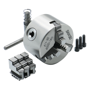 Mandril Autocentrante <span class=keywords><strong>de</strong></span> Tres Mordazas SANOU K11-80 <span class=keywords><strong>de</strong></span> Alta Precisión HLTNC para Torno, Agarre y Alineación Mejorados, Origen ZHE - Product Image 2