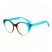 Lunettes Rétro Rondes Anti-Lumière Bleue SM23053 - Monture PC Légère avec Verres en Résine Transparente pour Hommes et Femmes (6 Couleurs)