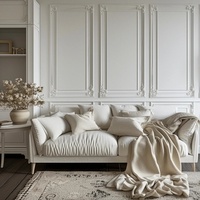 Panneaux de lambris en bois de style français Senger Luxury, sans joint, imperméables et résistants à l'humidité pour la décoration intérieure